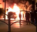 بالفيديو: احتراق مركبة في مدينة اللد دون وقوع اصابات 